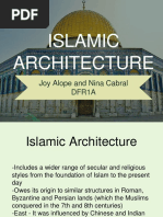 Islamic Architecture: Joy Alope and Nina Cabral Dfr1A