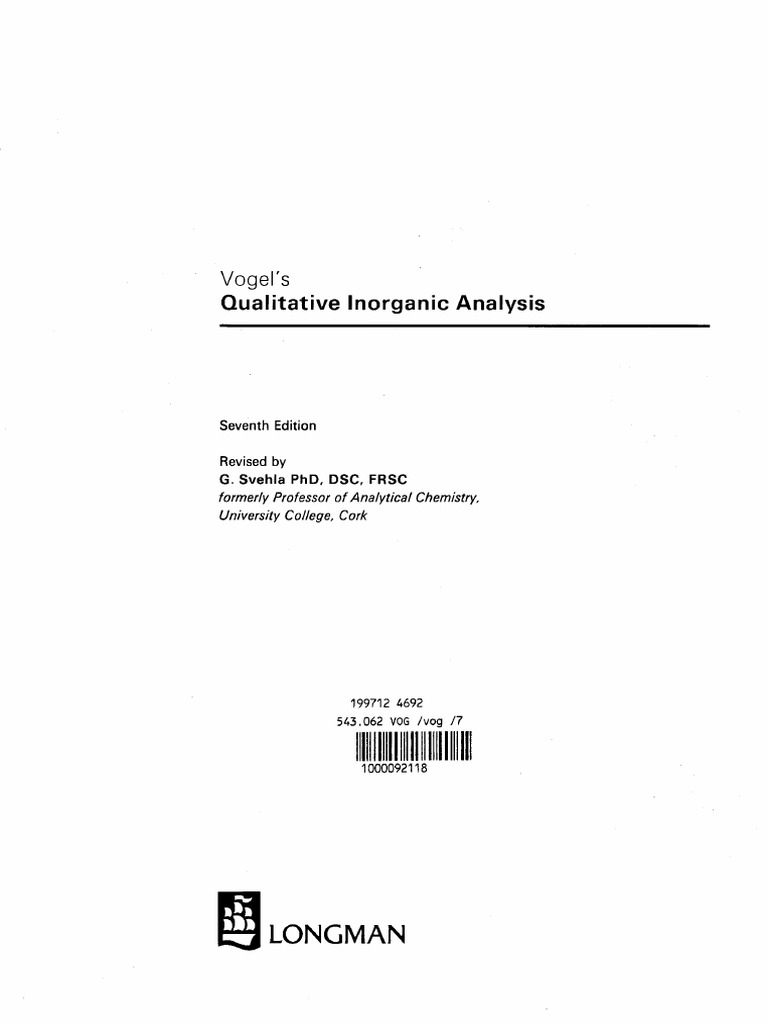 VOGEL QUALITATIVE ANALYSIS PDF visual data 2