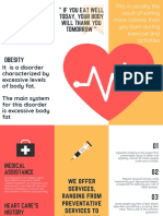 Turquoise Heart Vector Medical Brochure PDF
