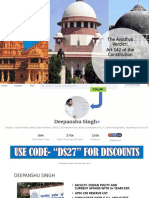 The Ayodhya Verdict: Art 142 of The Constitution: © Deepanshu Singh (Discount code-DS27)