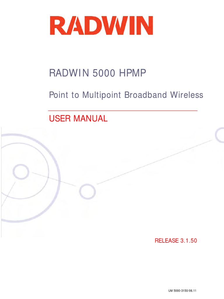 Radwin 5000 HPMP: Point To Multipoint Broadband Wireless | PDF ...
