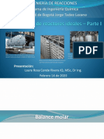 Balances Molares-Reactores Ideales-Parte - I2020-I PDF