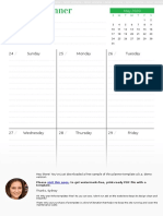 Week at A Glance Planner With Calendar PDF