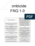 Zombicide - Faq - Traduzido - Perguntas e Respostas e Errayas Da S1 PDF