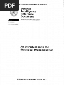 Introduction To The Statistical Drake Equation