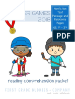 Winter Games 2018: Reading Comprehension Packet
