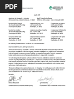Trade Builds Colorado - Letter To Federal Delegation