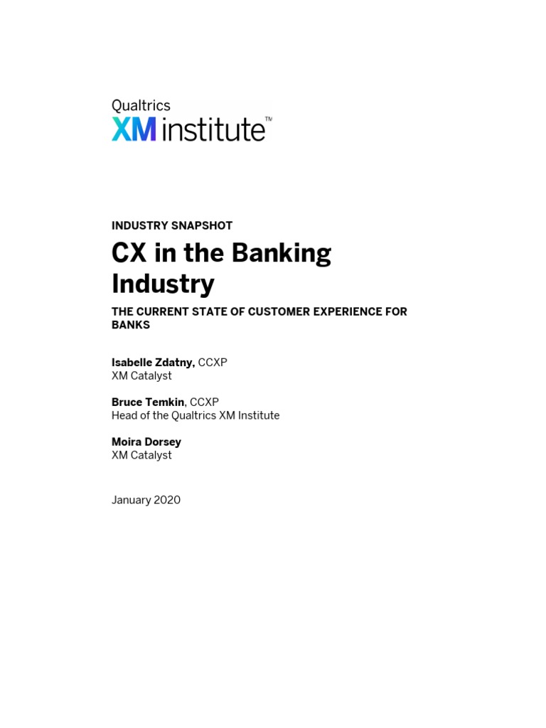 CX in The Banking Industry | PDF | Economies | Business
