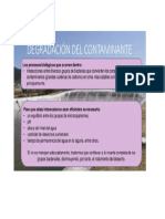 Degradación del contaminante 