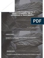 Introdución A La Historia de La Música Occidental - de La Antigüedas Al Renacimiento