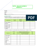 REPORTE SEMANA 9 - ENLACE QUÍMICO (Laboratorio Virtual)