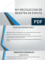 Obtención y recolección de muestra de esputo para baciloscopia