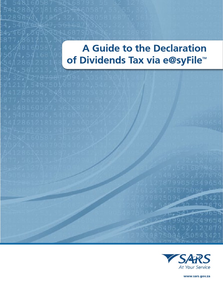 DIV-easyFile-G001 - A Guide To The Declaration of Dividends Tax Via ...