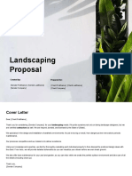 Landscaping Proposal: Created By: Prepared For