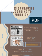 Types of Clauses According To Function