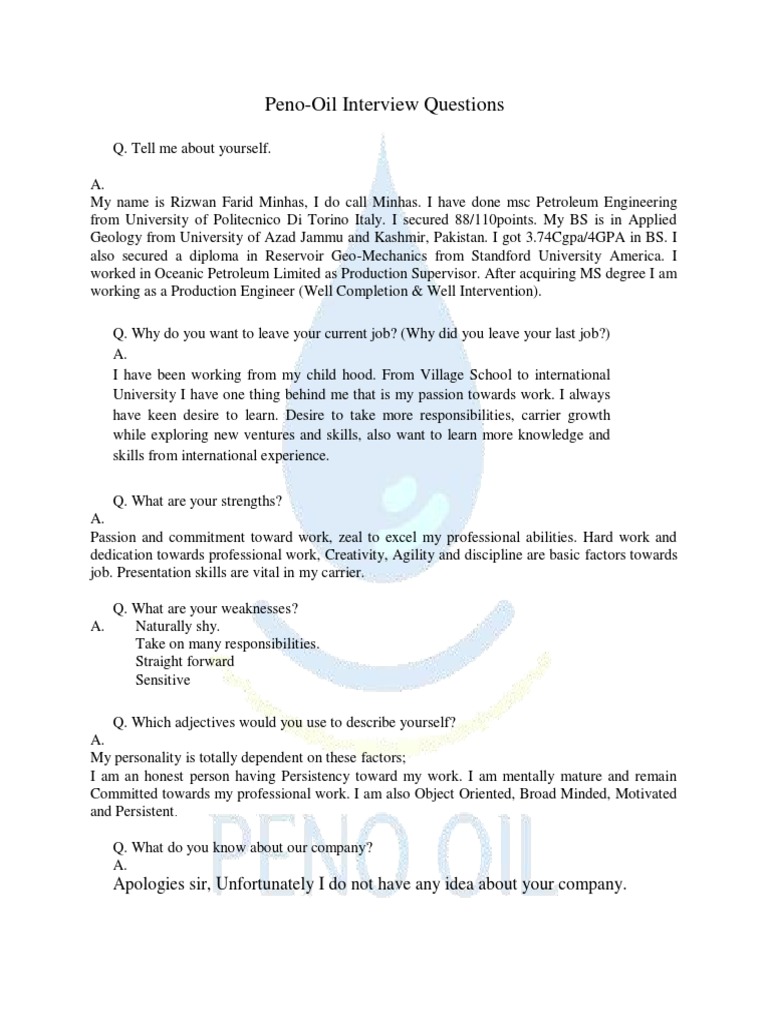Interview Question Answer | PDF | Psychological Concepts | Cognition