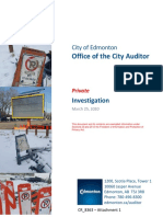 City of Edmonton Audit