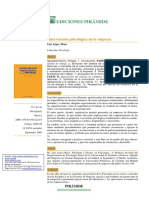 Intervencion Psicologica en La Empresa PDF