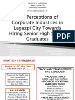 Hiring Perceptions of SHS Graduates