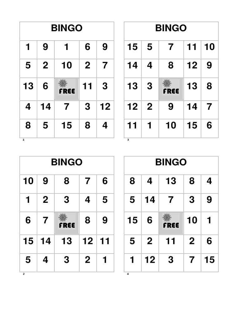Juego de Bingo y Ejercicios Matemáticos | PDF