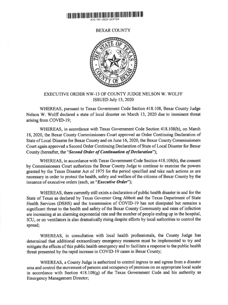 Bexar County Executive NW13