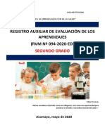 Registro Docente Segundo Grado