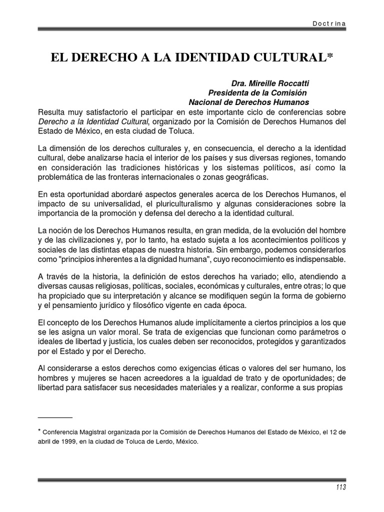 Derecho A La I.C. | PDF | Derechos humanos | Nación