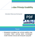 11 Paradigma Dan Prinsip Usability PDF