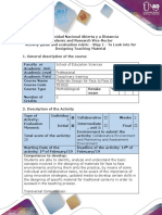 Activity guide and evaluation rubric - Step 1 - To Look into for Designing Teaching Material