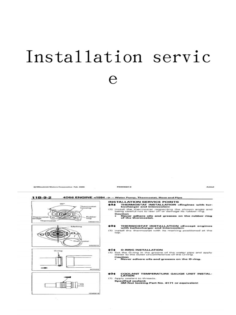 Installation Service Guide | PDF