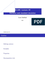 Variance and Standard Deviation: Scott She Eld