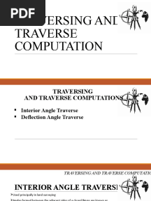 Traversing and Traverse Computation