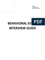 Annex G - Behavioral Interview Guide