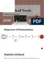 Statistical Tools in Research