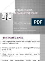 Ethical Issues in Palliative Care: 13 APHC, Surabaya-Indonesia