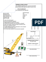 General lifting layout and checklist