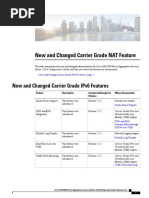 New and Changed Carrier Grade NAT Feature - Cisco