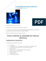 Como Controlar La Velocidad de Motores Eléctricos