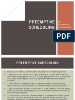 Preemptive Scheduling: by Curated by Kavitha Patil