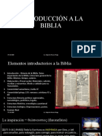 INTRODUCCIÓN A LA BIBLIA Online