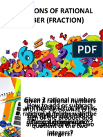 Operations of Rational Number (Fraction)