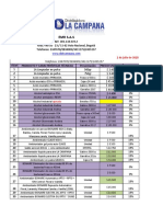 LISTA DE PRECIOS LA CAMPANA Julio 2 de 2020