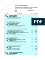 Planilla de Metrados - Marcos Tapia