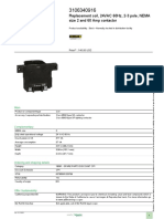 Product Data Sheet: Replacement Coil, 24VAC 60Hz, 2-3 Pole, NEMA Size 2 and 60 Amp Contactor