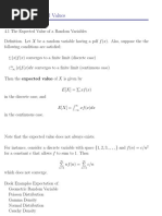 Chapter 4 Expected Values