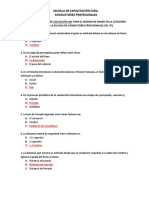 Escuela de capacitación conductores profesionales banco preguntas examen grado tipo E