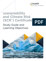 Sustainability and Climate Risk (SCR) Certificate: Study Guide and Learning Objectives