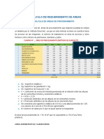 Calculo de Requerimiento de Areas