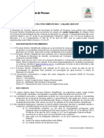 Processo Seletivo Simplificado - Edital 005-2020-Sgp