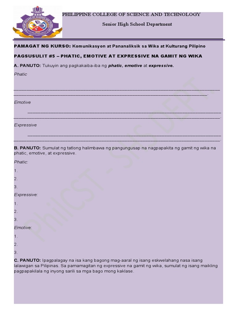 PAGSUSULIT5 | PDF